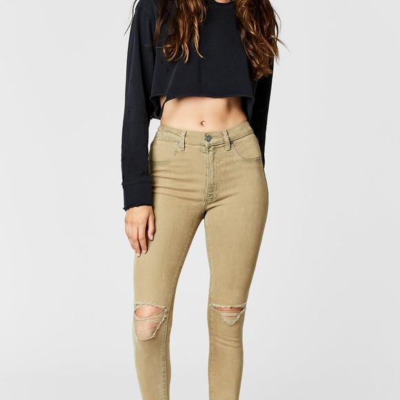 🆕 Carmar 'Robin' Taupe Skinny Jeans 26 - Picture 2 of 7